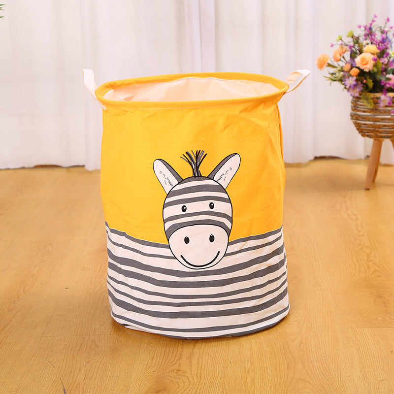 Wholesale Canvas Circular Foldable Storage Basket